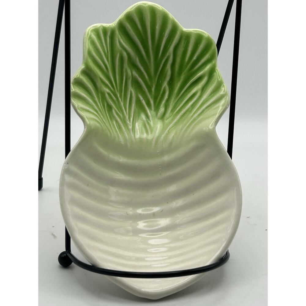 White Radish Majolica Pottery Vegetable Dish Bowl Vintage Made in Brazil 7”